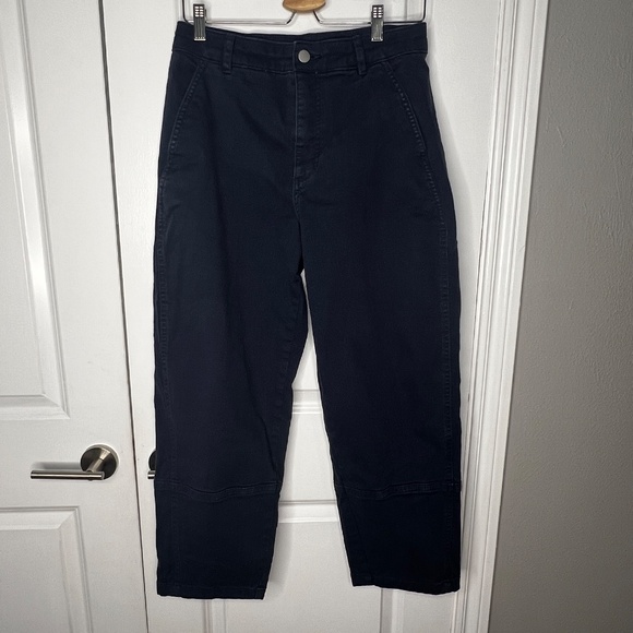 Everlane THE UTILITY BARREL PANT Navy Size 10 Cotton - Picture 6 of 12
